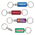 Key Chains - Plastic Pull A Part Keytag Translucent Rectangular